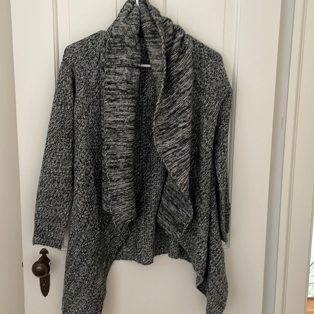 Back and white cardigan